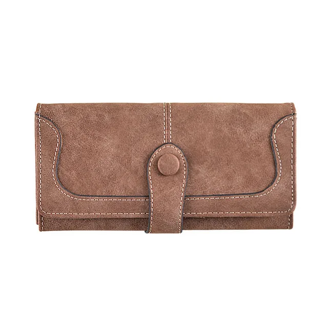 A-774-Brown Женские кошельки, длинный кожаный кошелек на молнии для кредитных карт, женский большой кошелек, сумка для денег, сумочка, новинка - Цвет: A-774-Brown