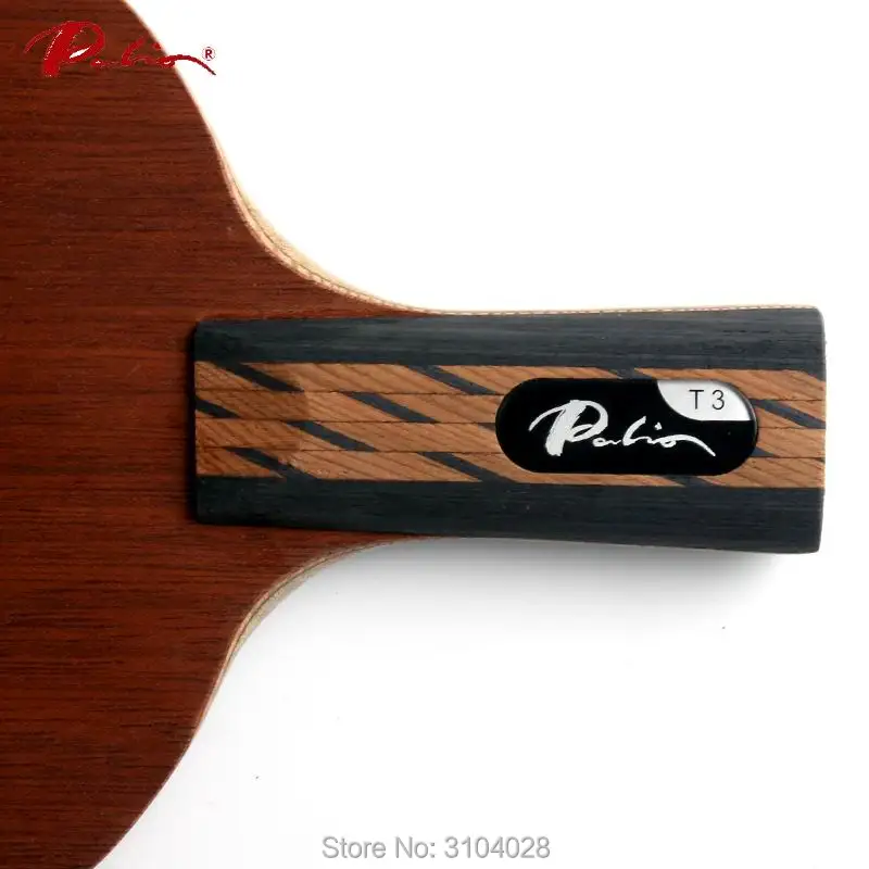 Ракетка для настольного тенниса Palio T3 карбоновое лезвие с петлей фиксированное T