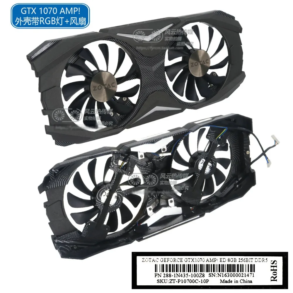 Новый оригинальный охлаждающий вентилятор для графической карты ZOTAC GTX1070/1080 AMP ED