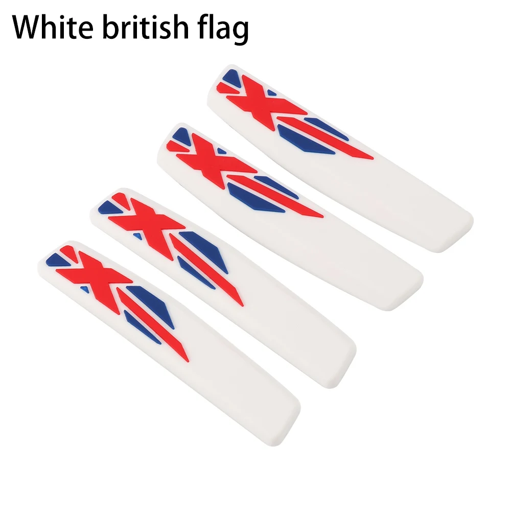 white British flag 4 шт./компл. флаг двери автомобиля защитная полоса для края царапин протектор Анти-наклейки против столкновения - Цвет: white British flag