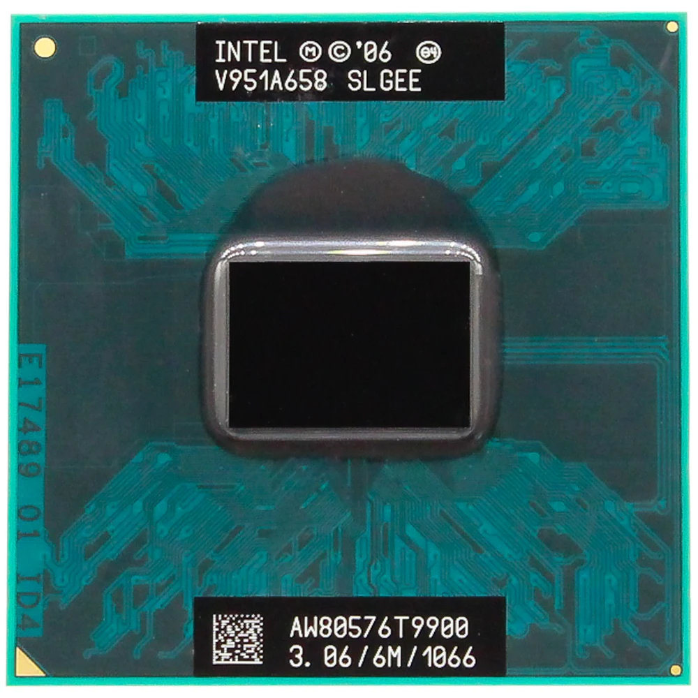 Процессор для ноутбука Core 2 Duo T9900 CPU 6M кэш/3 06 ГГц/1066/двухъядерный процессор Socket 478 PGA