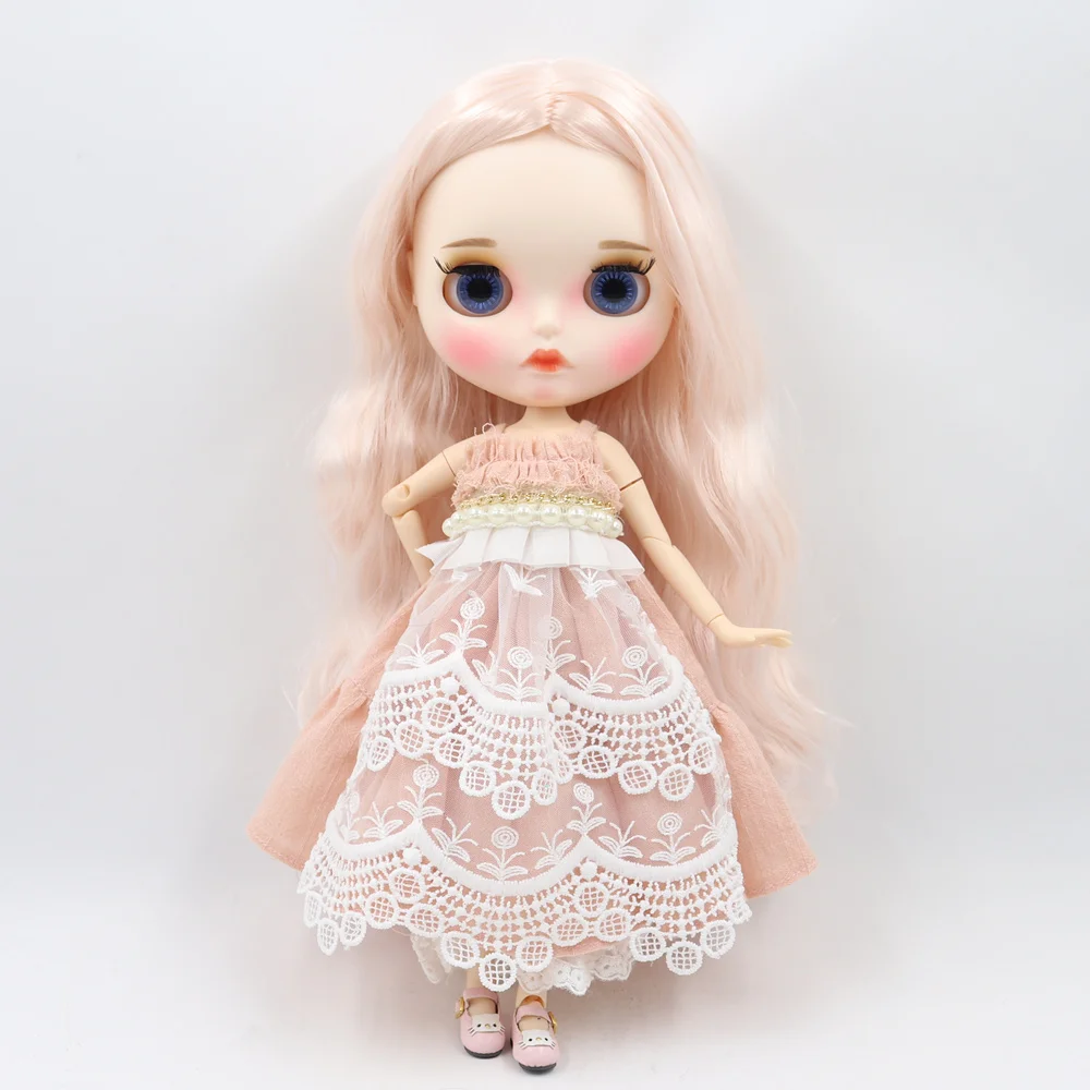 Ледяной DBS Blyth кукольные 1/6 bjd из белой кожи шарнирное тело сказочных розовых