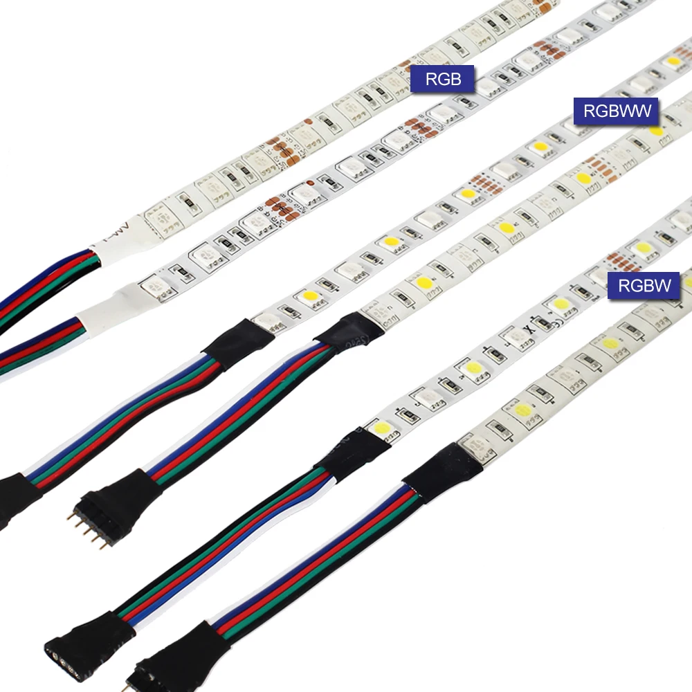 5 м 10 15 20 DC12V 5050 Светодиодная лента Водонепроницаемая RGB RGBW светодиодный