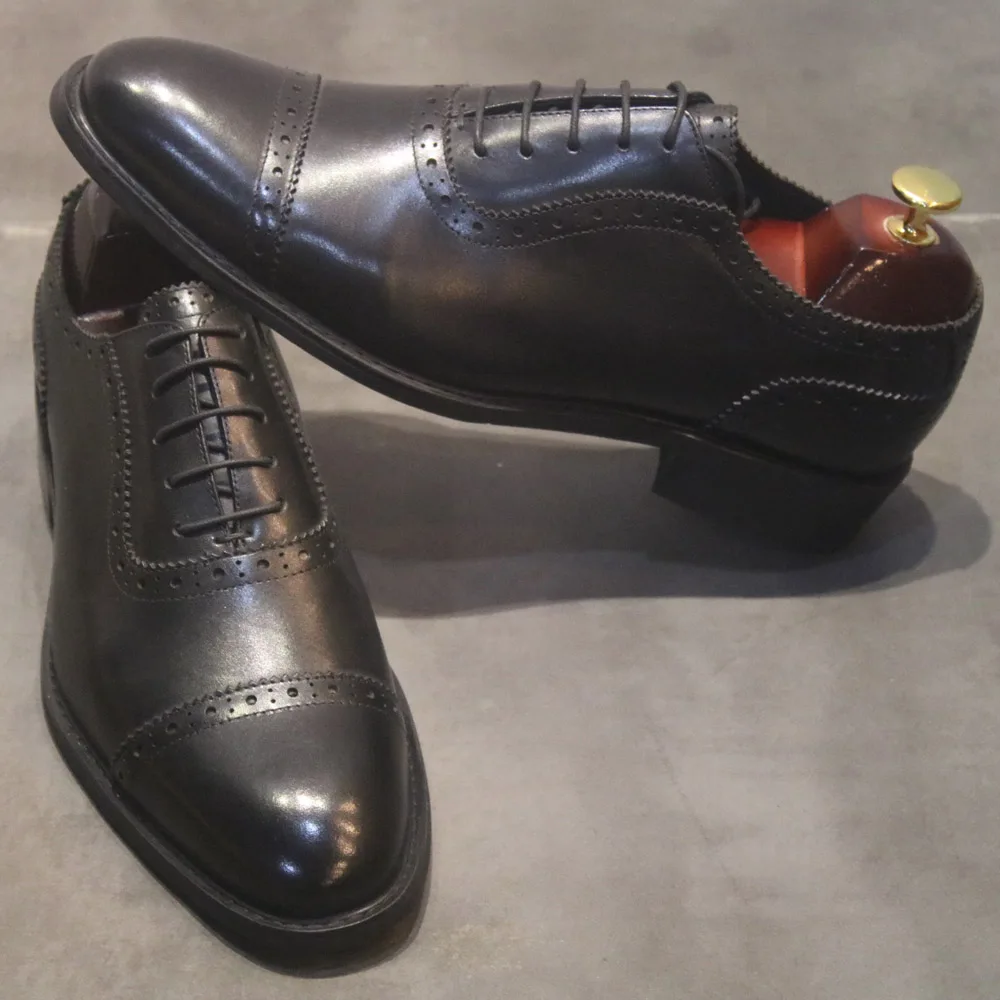 Мужские оксфорды высокого качества, обувь из натуральной кожи в британском стиле с резным узором, Коричневые полуботинки на шнуровке, обувь Bullock, деловые на плоской подошве
