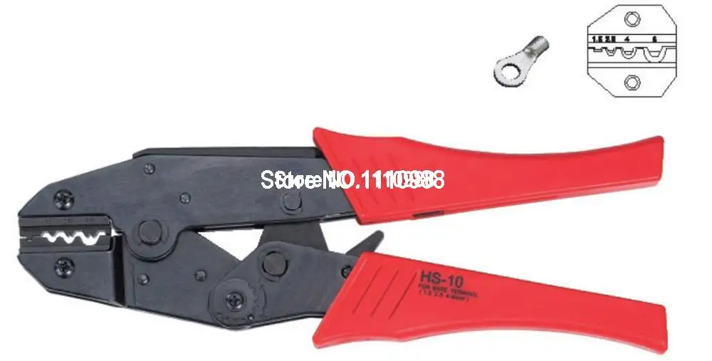 

Обжимные клещи HS-10, неизолированные, 1,5-6, 0 мм2, AWG 16-10