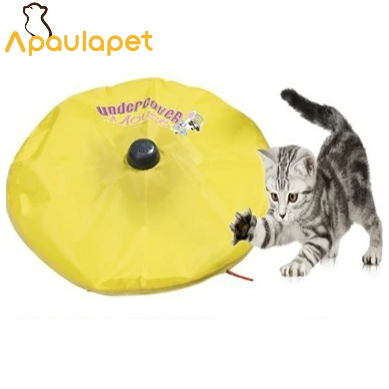 APAULAPET Cat's Meow-как видно по телевизору-под прикрытием моторизованная подвижная игрушечная Мышка для кошки