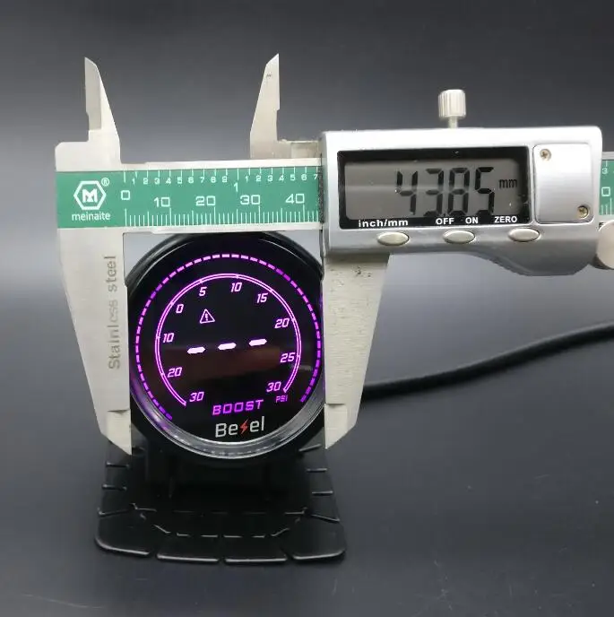 Дизайн " 52 мм EVO lcd-30~ 30psi Boost gauge Turbo meter monitor 7 цветов в комплекте gauge pod и sensor