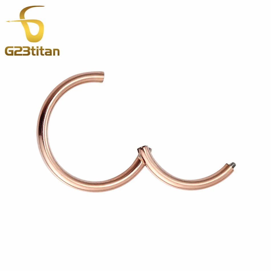 Раскрывающиеся сегментные откидные кольца G23titan 14G 1 6 мм для перегородки носа уха
