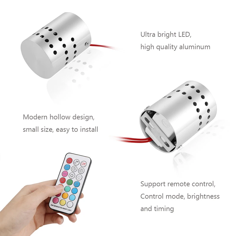 новый год Современный интерьер Декор настенный светильник Алюминий полый