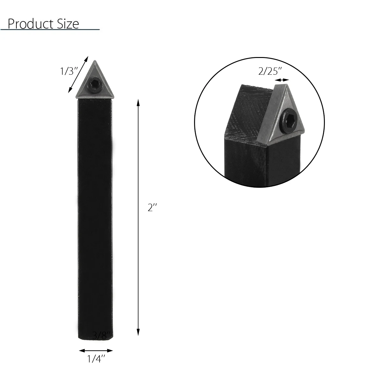 

Doersupp 5Pcs 6MM Carbide Indexable Turning Insert Tool Bit & Holder Set For Lathe Turning Milling Tool Welding Cutter Bit
