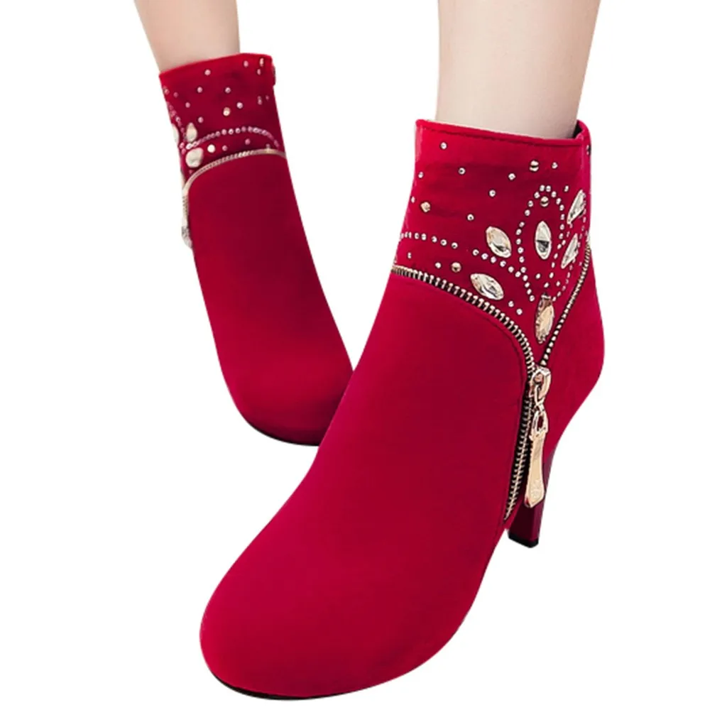 Новинка 2019 года сезон весна-осень однотонные женские ботильоны на молнии с