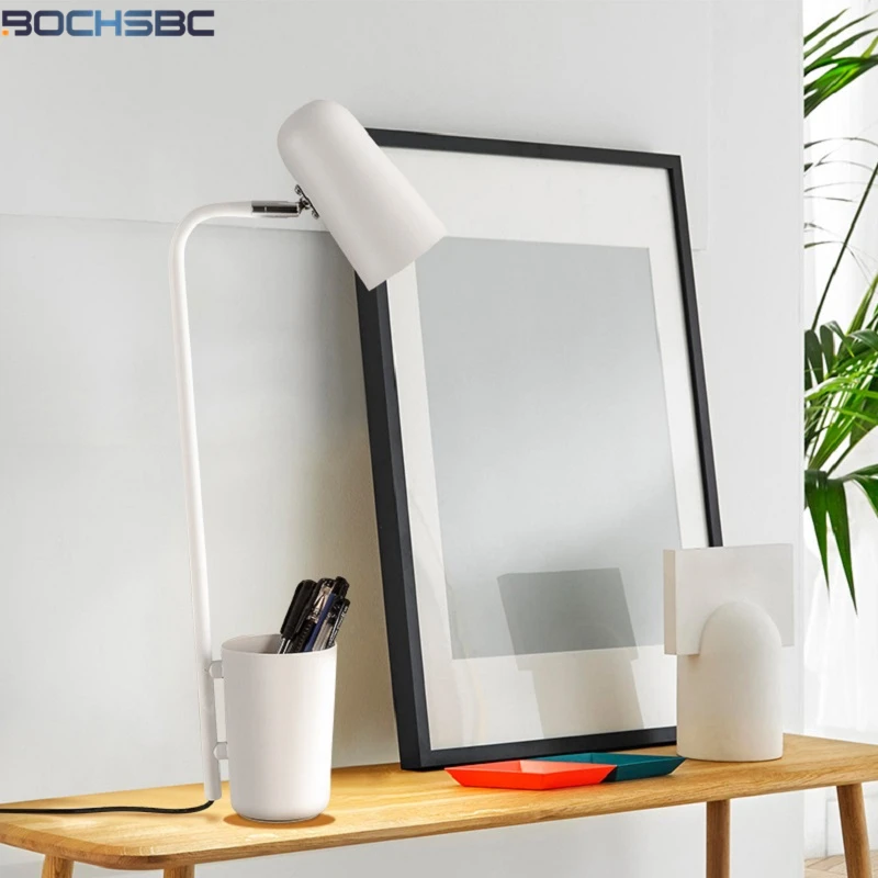 Настольная щетка с лампой FUMAT Iron Moder черный и белый светильник регулировкой угла