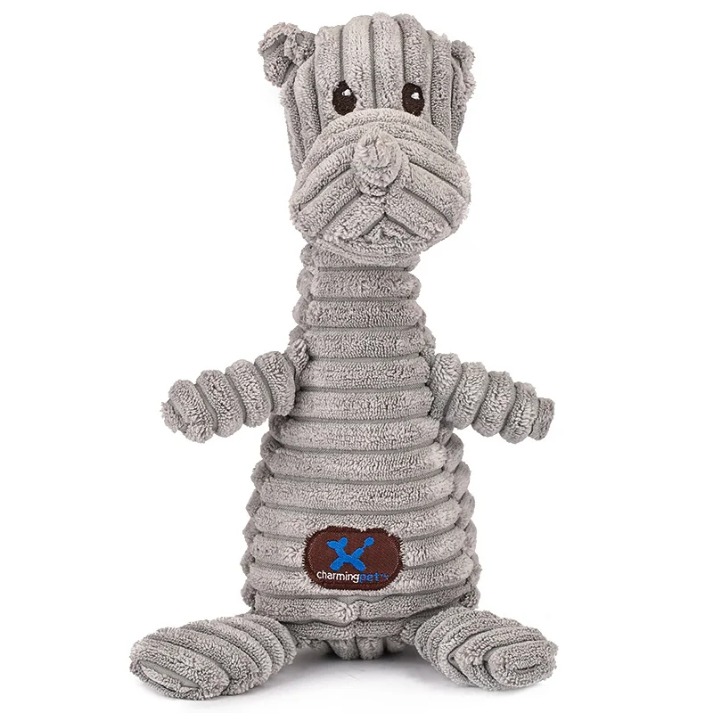 Charmingpet игрушки для собак Platypus слон крокодил обезьяна Лев игрушка для домашних животных - Цвет: Rhinoceros