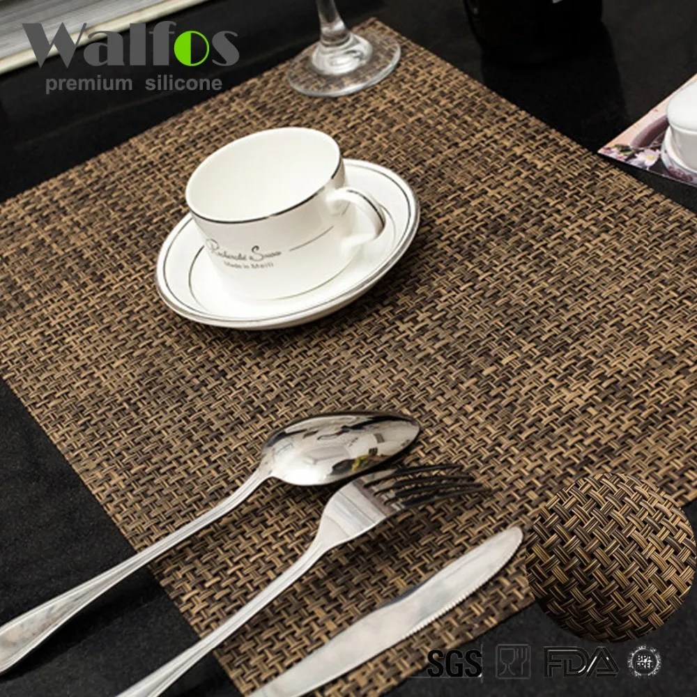 WALFOS 2 шт./лот 45x30 см Высокое качество ПВХ изоляционные столовые приборы сетка для