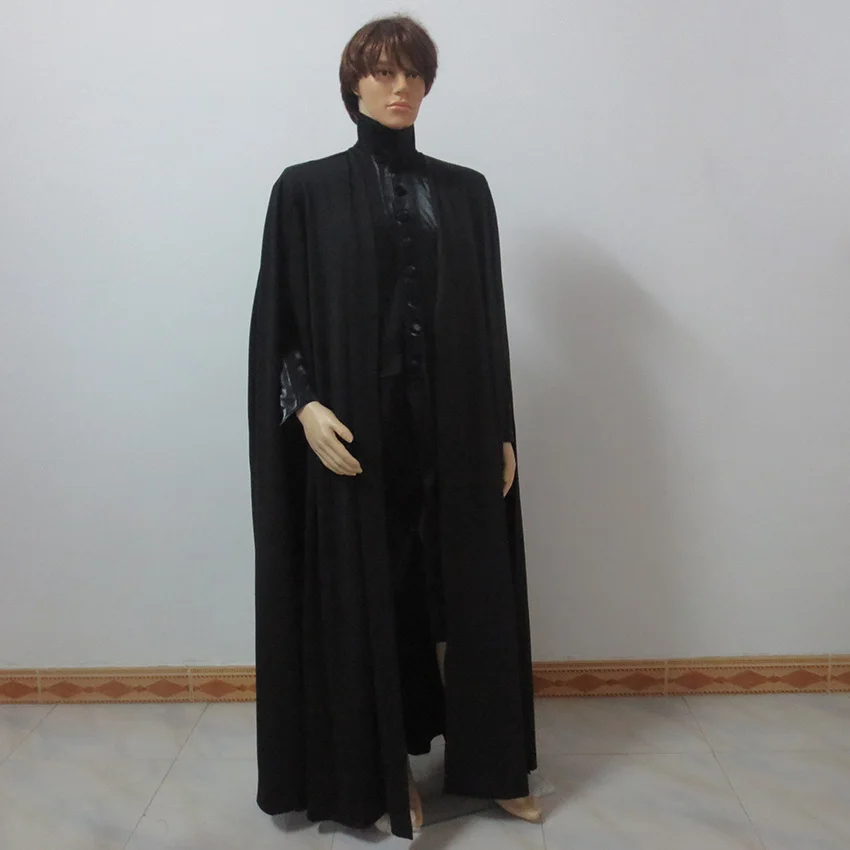 Костюм для косплея из фильма смерти Северус Снейп черная одежда униформа на