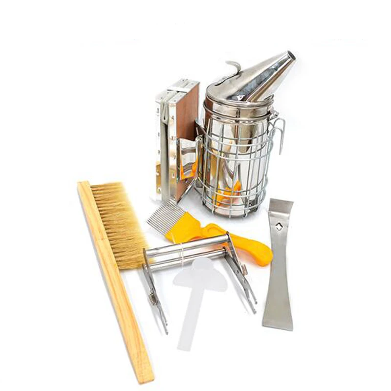 Bee Hive Smoker Beekeeping Needle Cutting Honey Knife Accessory Bees Tools