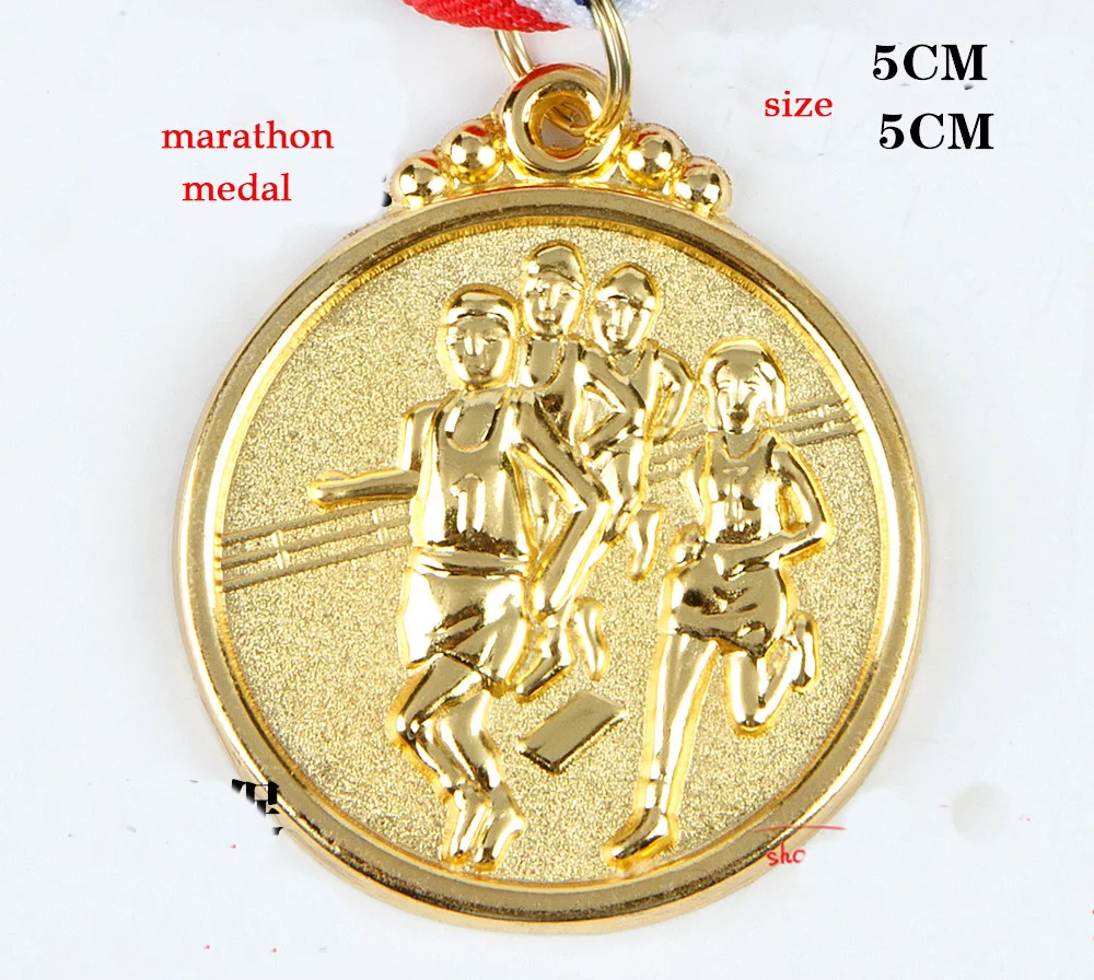 Новый стиль медаль для марафона соревнований спортивная золотая серебряная