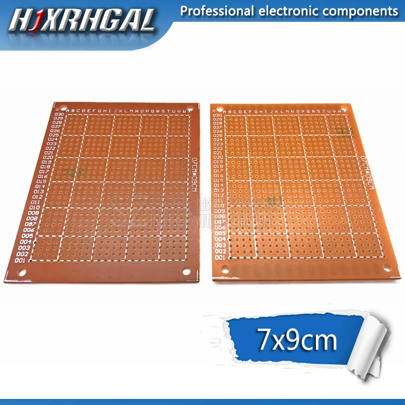 Печатная плата hjxrhgal 5 шт. 7x9 см 7*9 шт.|Односторонняя PCB| |
