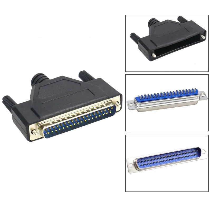 Для D-SUB DB37 Pin серийный Мужской Женский Разъем 37 Pin 2 Eow винил Пластик крышка Корпус адаптером крышки