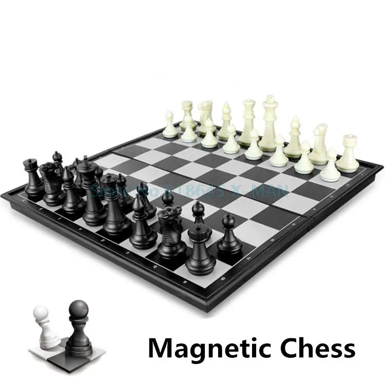 Магнитная настольная шахматная игра белый и черный предмет Pocmrtable самолёт
