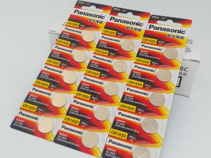 

30pcs/lot New Original Panasonic CR1620 Button Cell Coin Batteries CR1620 Car Remote Control Electric Alarm 3V Lithium Battery