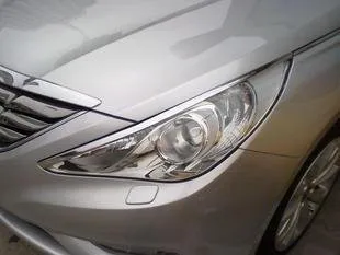 ABS Хром Передняя фара Крышка для 2011 2014 Hyundai SONATA 8GE i45|Хромирование| |