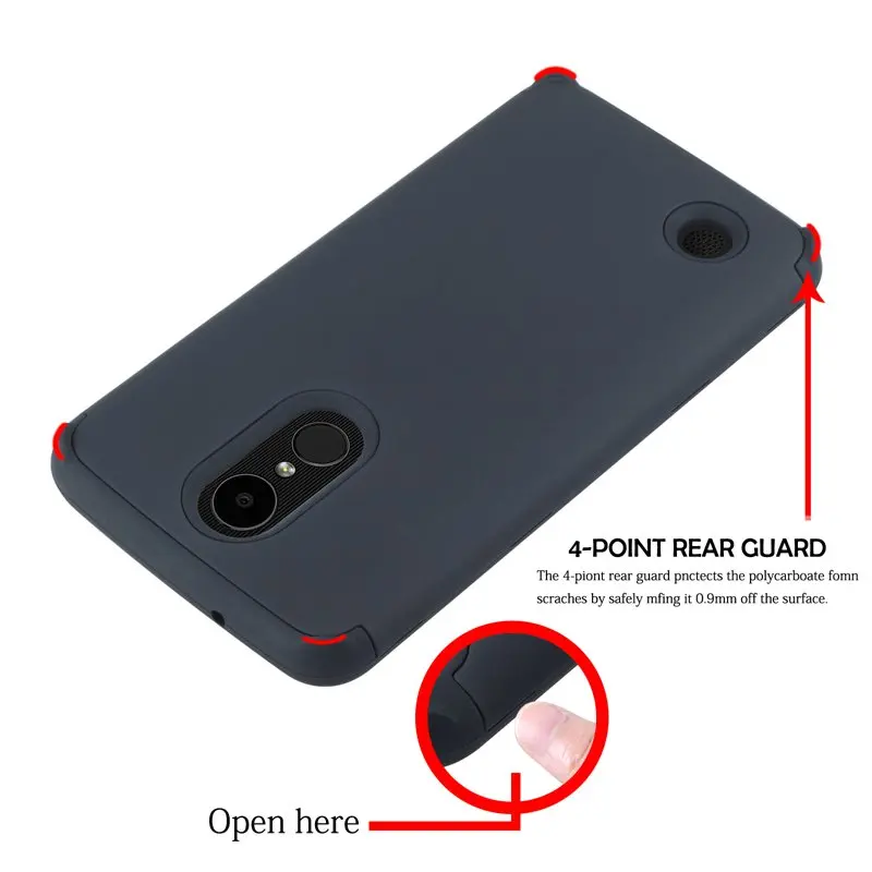 Противоударный жесткий Гибридный армированный защитный чехол для LG Aristo/Phoenix 3/K8