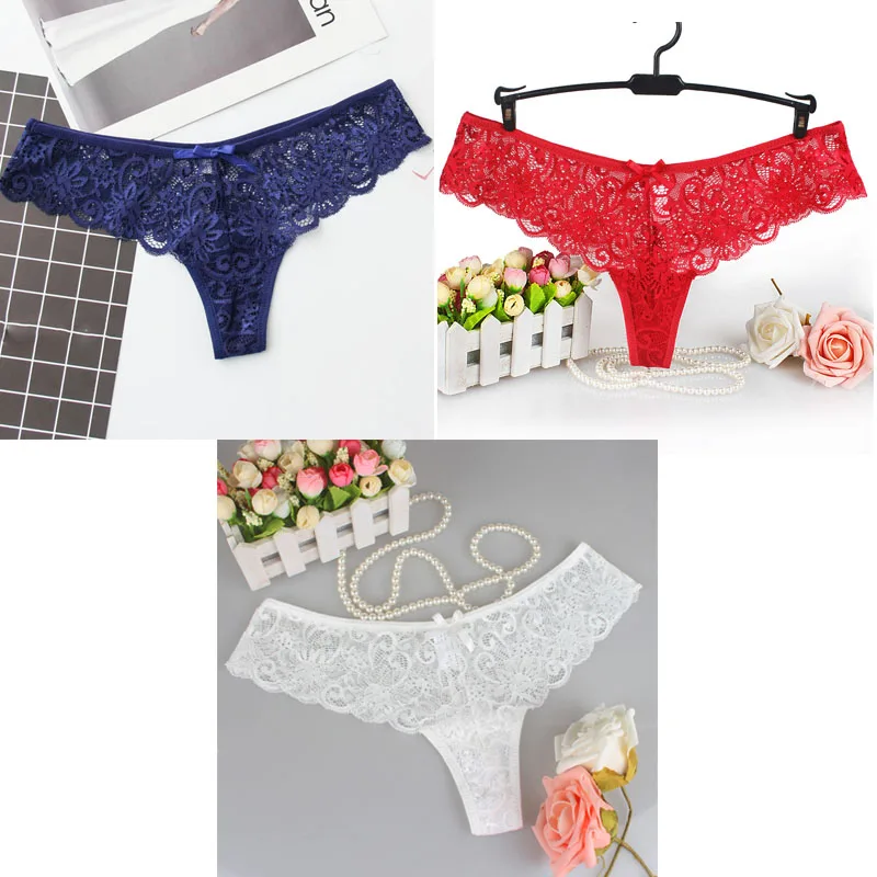 color18 TEXIWAS, 3 шт./лот, женские стринги, трусики, сексуальное нижнее белье, трусы с низкой посадкой, женские стринги, Прямая поставка, женские кружевные трусики - Цвет: color18