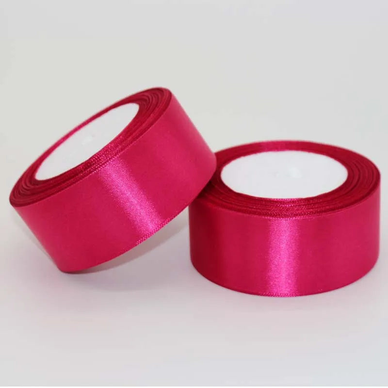 Одна штука 25 ярдов красно Зеленая Шелковая атласная лента для украшения