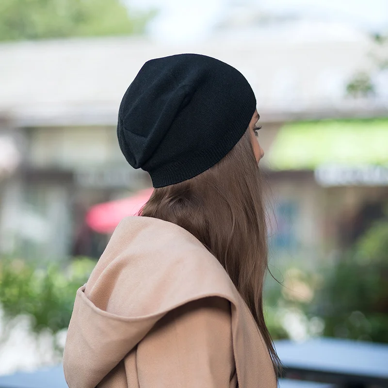 Evrfelan модные однотонные осенние шапки Skullies для женщин, теплые зимние вязаные шапки бини, женские шапки высокого качества Gorros Bonnet