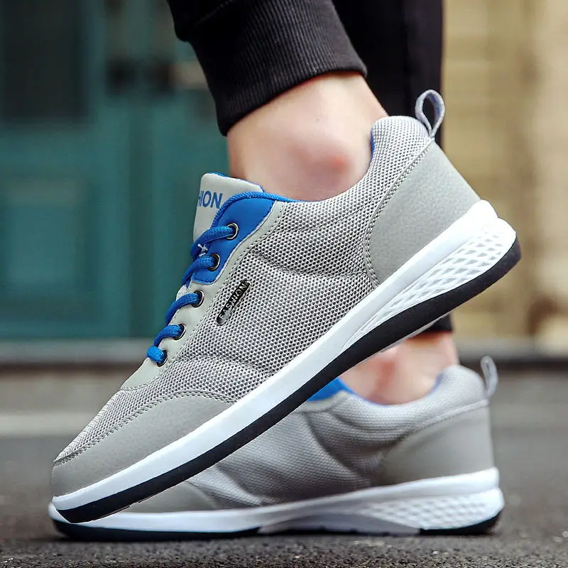 

LAISUMK Man's Fashion Shoes Style Students Spring Autumn Casual Mesh Shoes Lightness Youth Shoes Man Sneakers