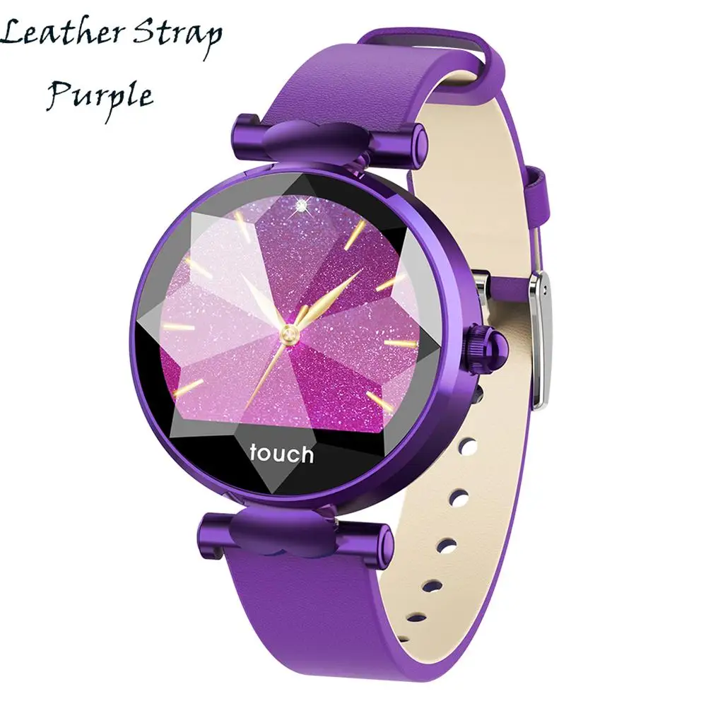B80 Смарт часы H3 для женщин Smartwatch алмаз стекло леди Reloj кровяное давление PPG монитор сердечного ритма фитнес-трекер