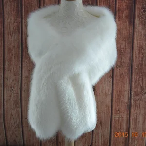 Женская сверхдлинная шаль из искусственного лисьего меха, теплая Пашмина