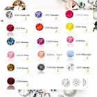 Хрустальный замок, 1440 шт., 6A, Лучшие Роскошные Стразы для одежды, плоские с обратной стороны, блестящие стеклянные камни, 2078 стразы горячей фиксации, 6AHFS