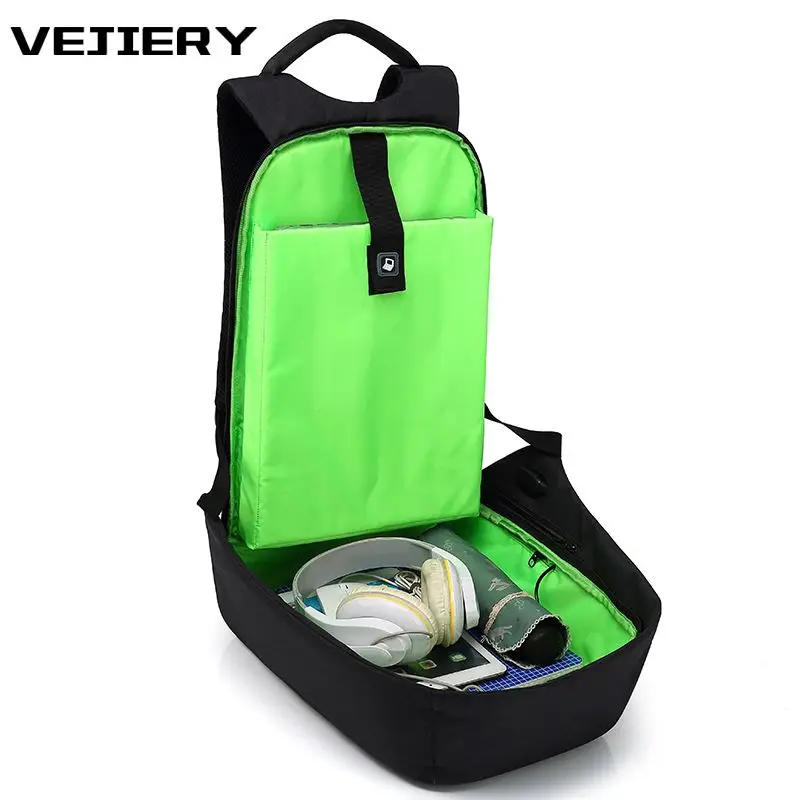 VEJIERY 2018 Новый Противоугонный мужской рюкзак для 15 6 дюймов ноутбук большой