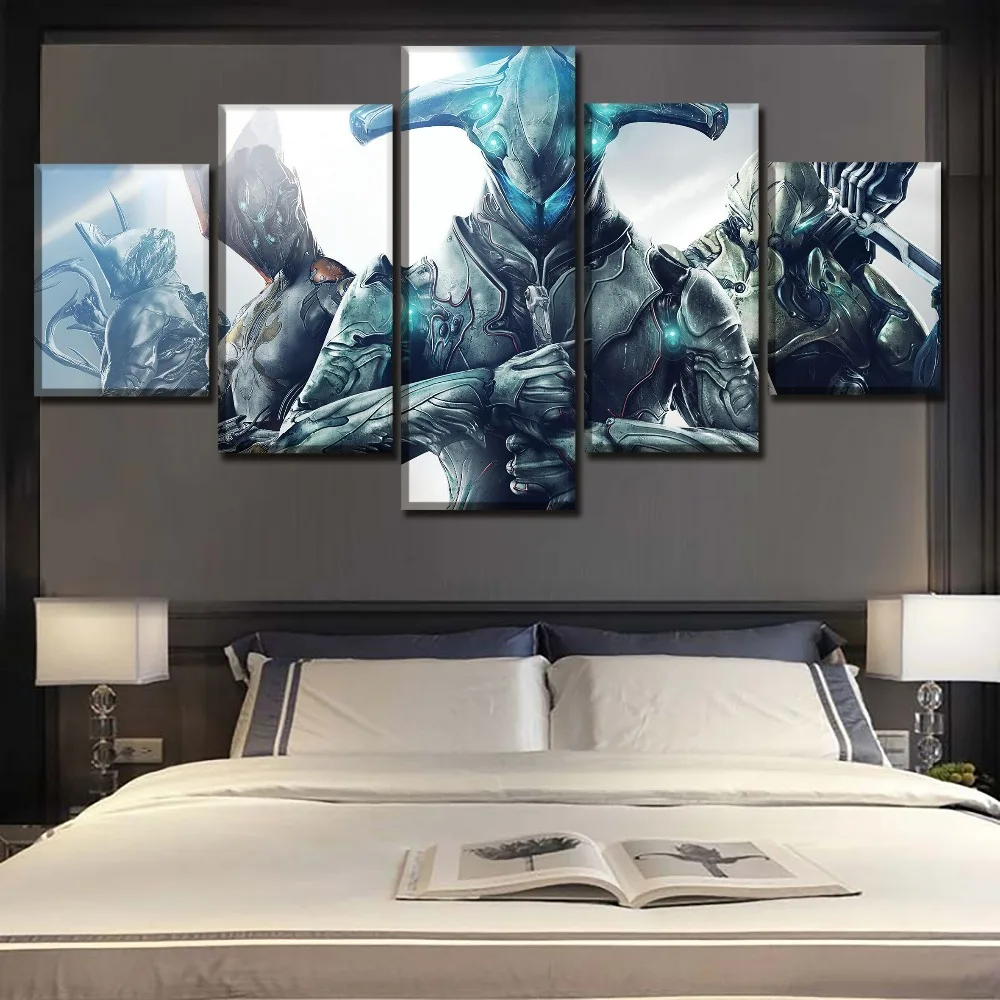 Один комплект 5 шт. игра Warframe Постер &quotВоин&quot Wall Art дома декоративная Модульная