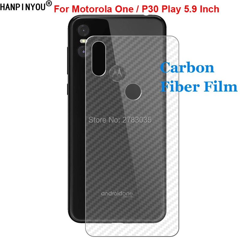 

Для Motorola One / P30 Play 5,9 "3D защита от отпечатков пальцев из углеродного волокна задняя пленка (не закаленное стекло)