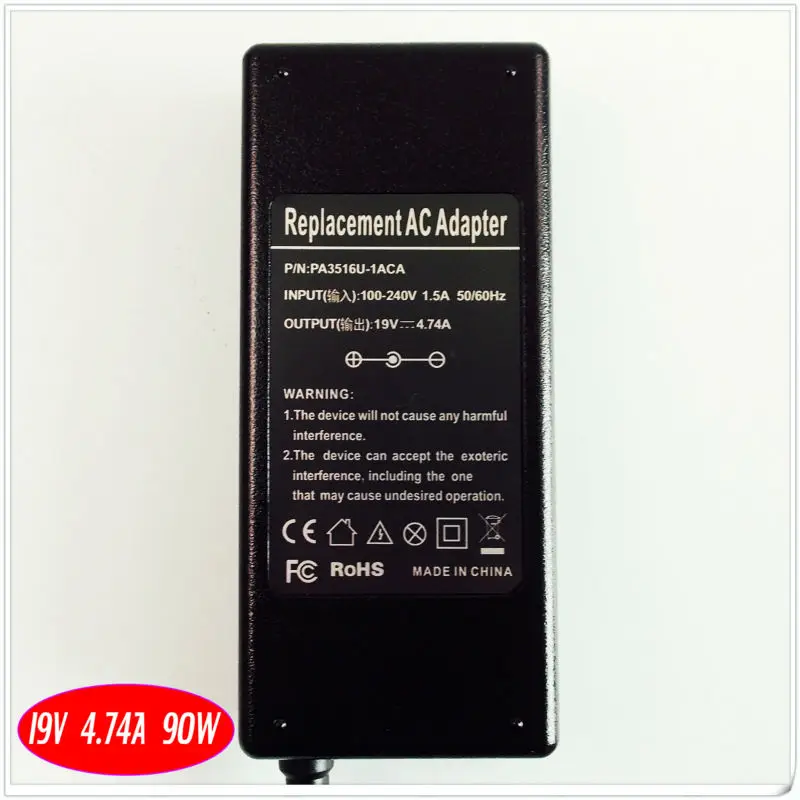 Зарядное устройство для ноутбука/адаптер переменного тока 19 в 4 74 а 90 Вт|battery