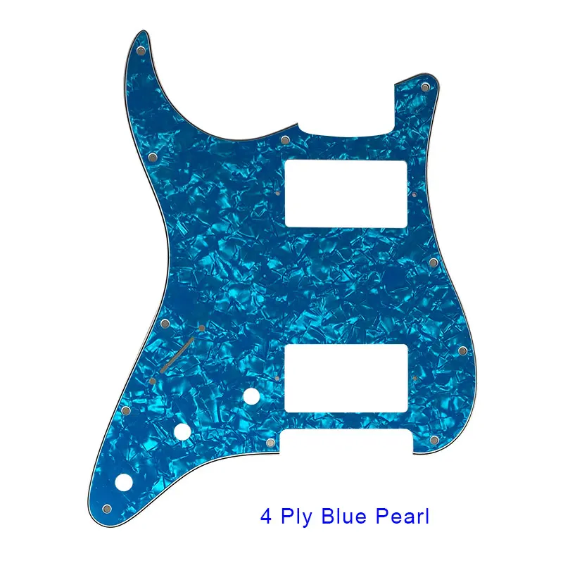 blue pearl shell Pleroo аксессуары для гитары pickguards 11 отверстий для левшей США/Мексика стандарт ST HH гитара Stratocaster с PAF Humbucker - Цвет: blue pearl shell