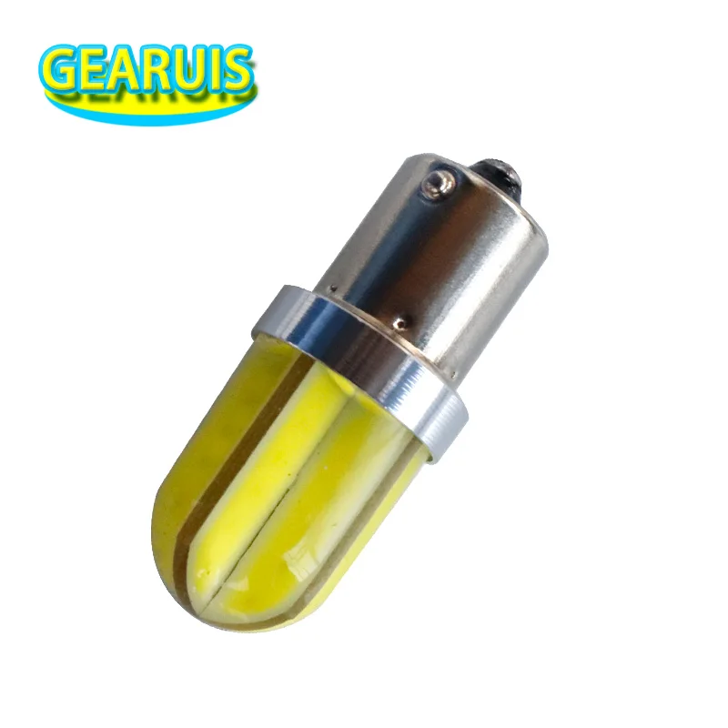 2шт S25 1156 BA15S 1157 BAY15D COB 48 SMD чипы силиконовая оболочка светодиодная лампочка в