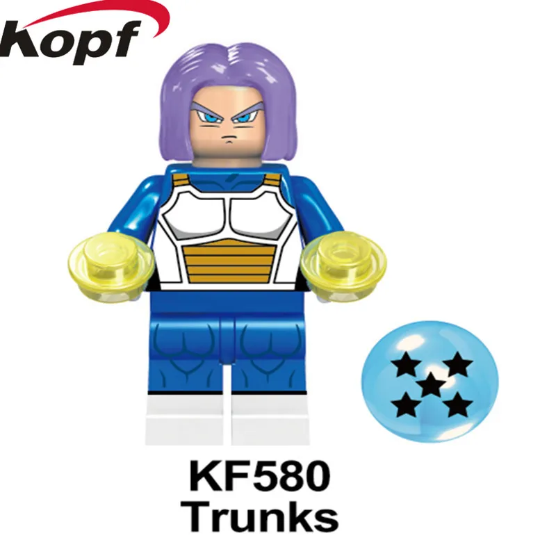 KF580 Without Box Одна распродажа, красивые строительные блоки, супергерои, драконий жемчуг, серия Сон Гоку готенкс, Вегета, модель, фигурки, детские игрушки KF662 - Цвет: KF580 Without Box