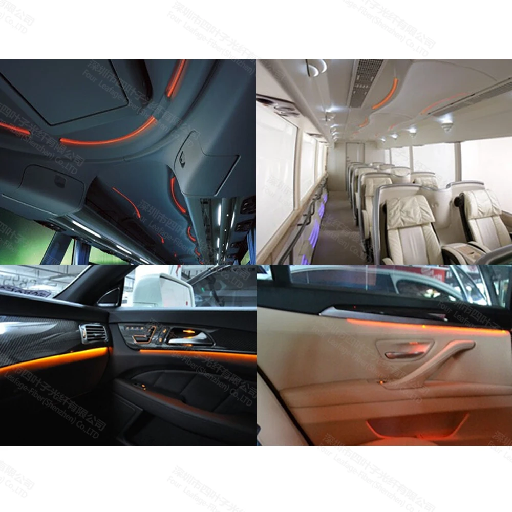 Фабричное сверхъяркое пластиковое боковое светящееся оптоволоконное освещение