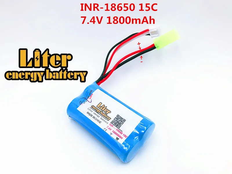 7 4 V 1800mah 15c 18650 power литиевая батарея 1800Mah аккумулятор для дистанционного управления