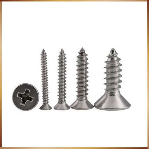 Free shipping 100pcs GB846 M4x40 mm 304 Stainless Steel flat head cross Countersunk self tapping stainless bolts nails | Обустройство