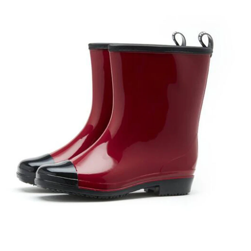 women boots Mixed Colors Rain Boots Women Waterproof Water Shoes Woman Rainboots Slip-on botas mujer Warm Sock rain sy413 |