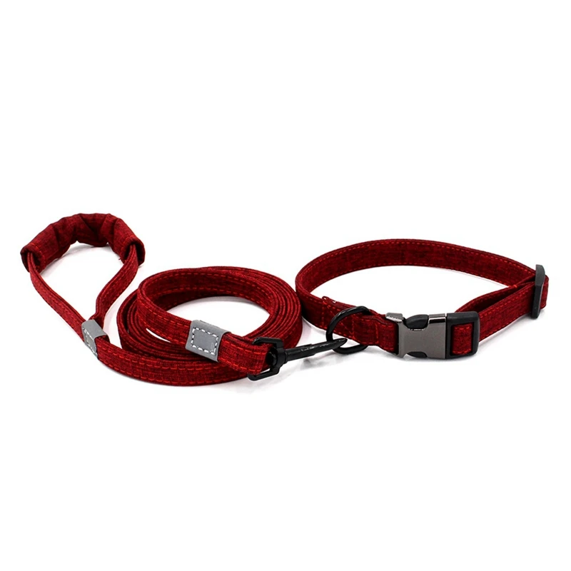 Светоотражающий Регулируемый ошейник для собак наружный свинцовый прогулок с