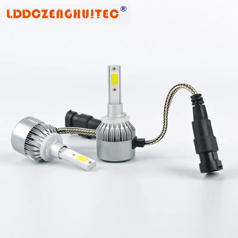 LDDCZENGHUITEC все в одном C6 Автомобильный светодиодный фар H1 H3 H7 H11 H4 H13 9005 9006 880 72 Вт 7600lm