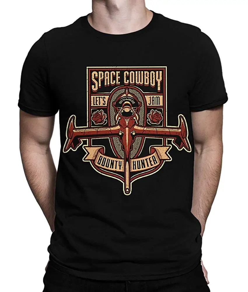 

Cowboy Bebop Anime Art T-Shirt, Men's 100% Cotton Short Sleeve O-Neck Tops Tee Shirts Summer Style T Shirt