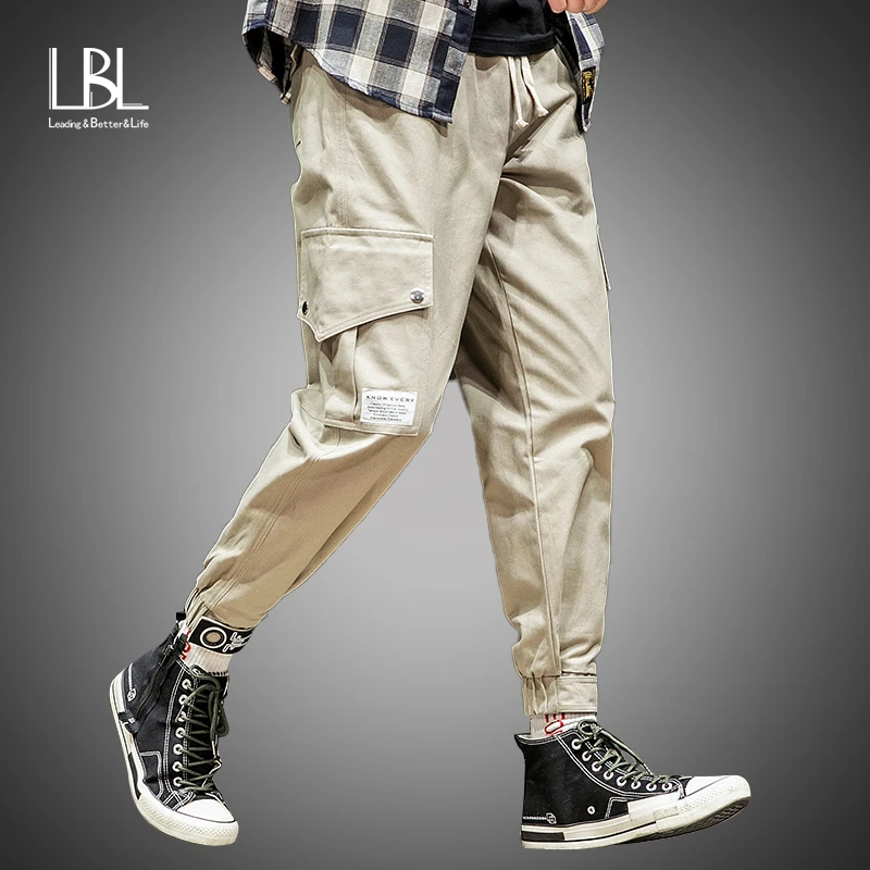 Брюки карго для мужчин новинка 2019 модный тренировочный костюм мужские