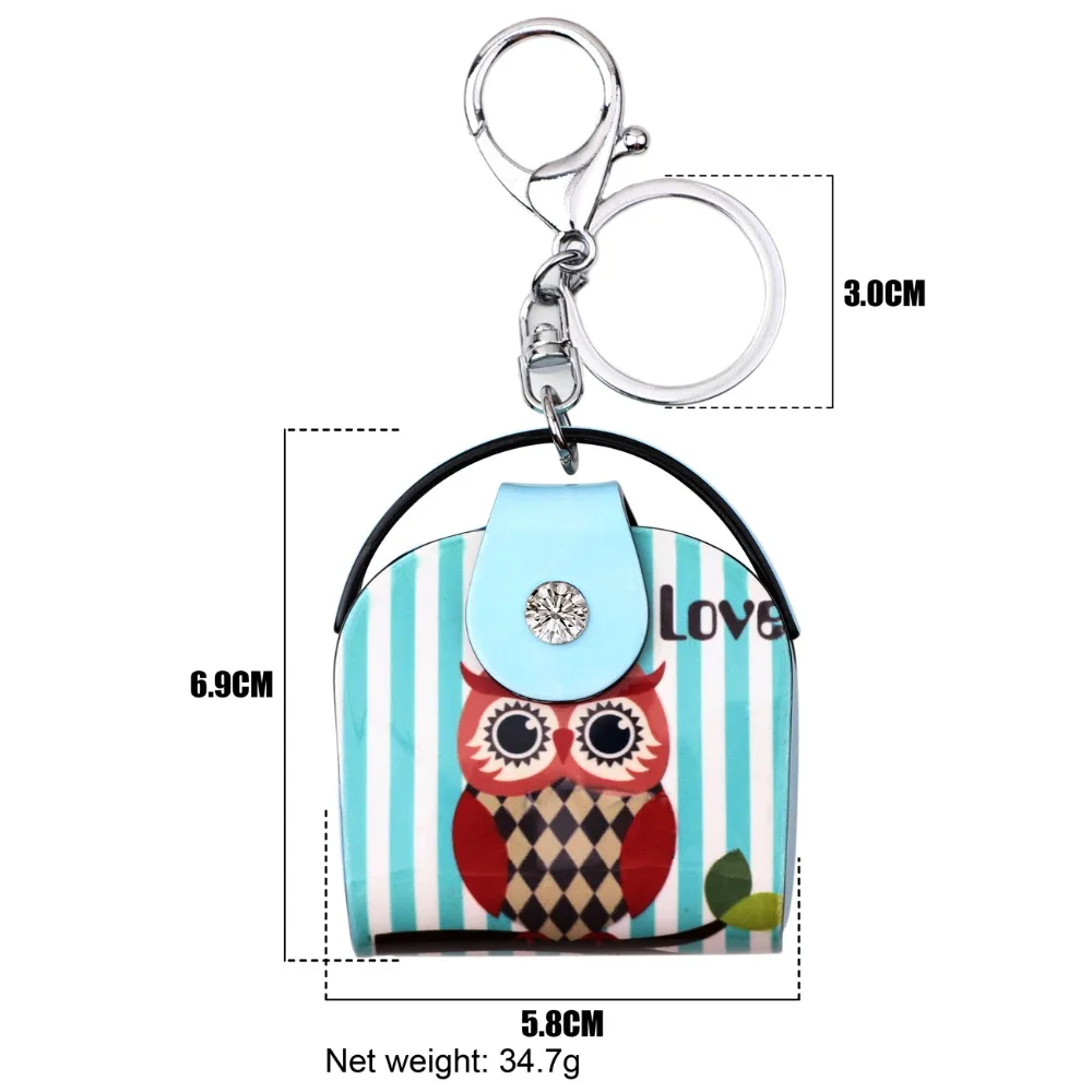 Оригинальный брелок для ключей в форме Совы WEVENI модные ювелирные изделия оптовая